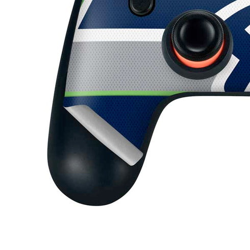 NFL Seattle Seahawks Zone Block Google Stadia Controller Skin